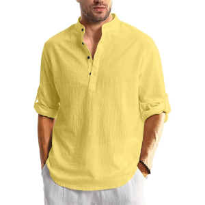 Men's Solid Regular Fit Dress Shirt